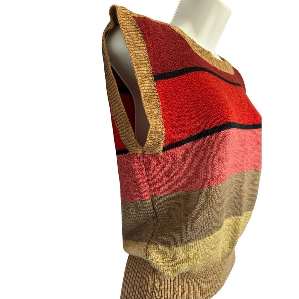 Queens Way To Fashion Vintage Knit Vest 70’s EUC Women’s Size L - Picture 2 of 8